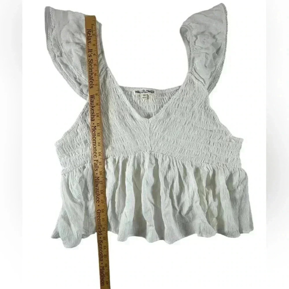 Wallflower Women's 2X White Short Sleeve Alessia Top New with Tags - Picture 9 of 9